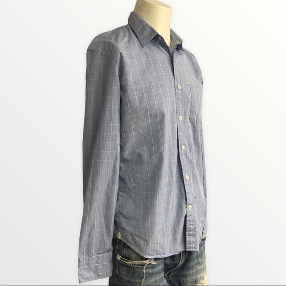 Thomas Mason Light Blue Button Down Shirt M - Picture 4 of 6